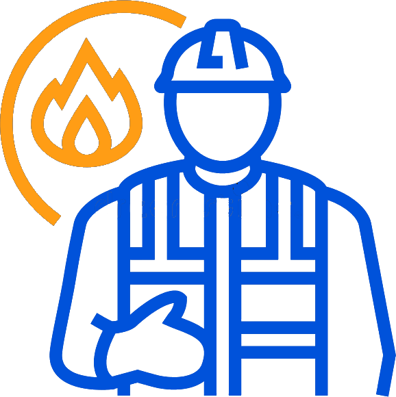 Engineer using gas detection tools to check for leaks