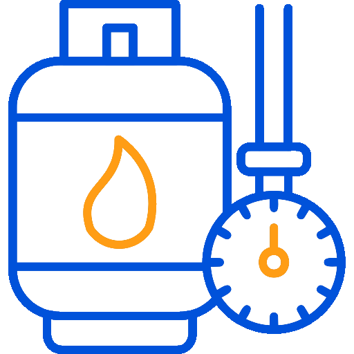 Engineer using gas detection tools to check for leaks